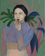 Hockneygirl, 2015, Oel auf Leinwand, 55x45cm